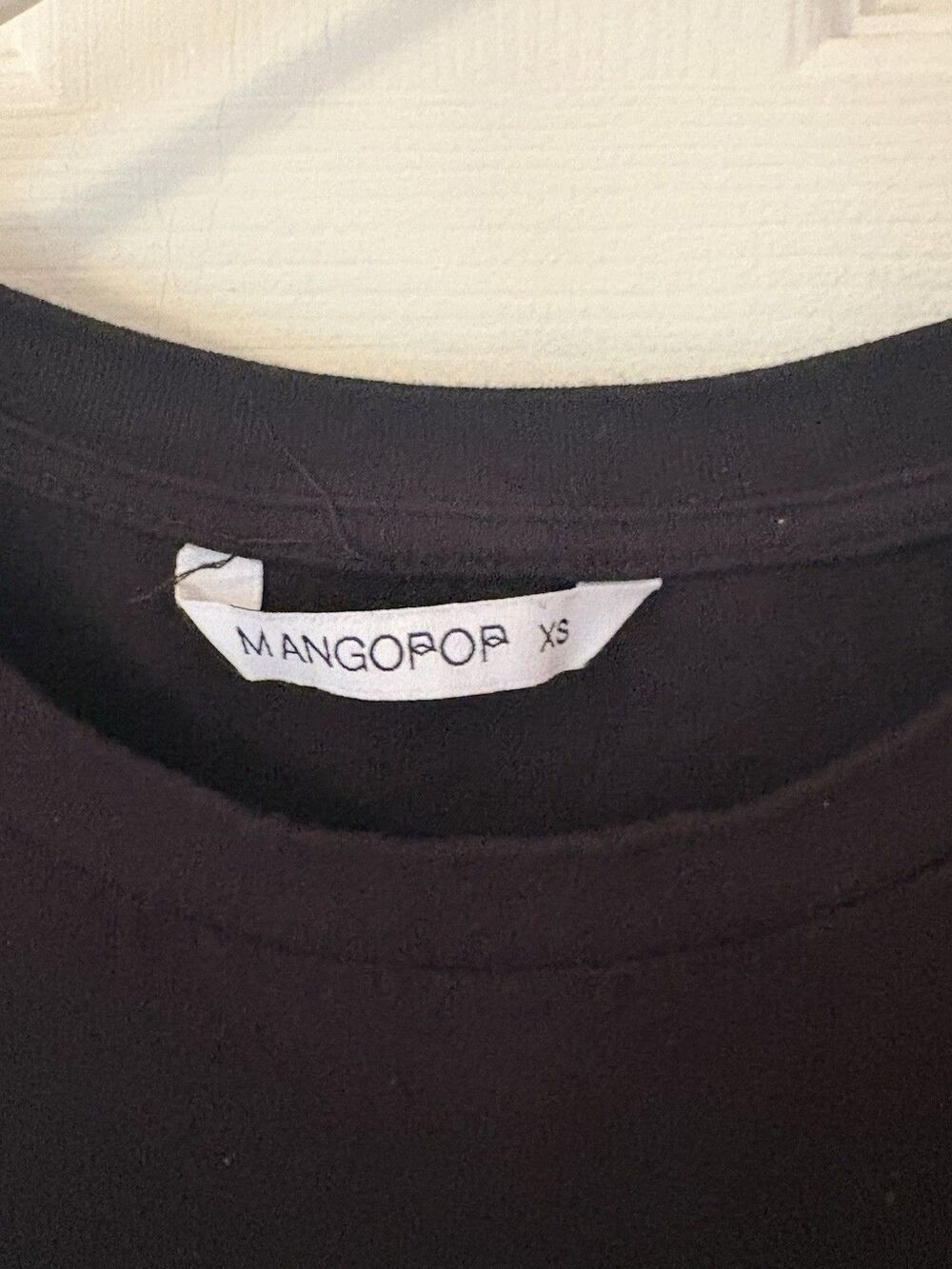 Mangopop Women's XS Short Sleeve Black Bodysuit Snap - Picture 4 of 5
